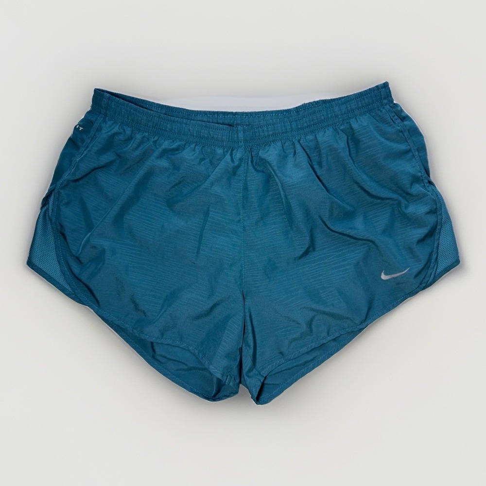 Nike Women's Dri-FIT Running Shorts Teal Blue Athletic Sport Size M